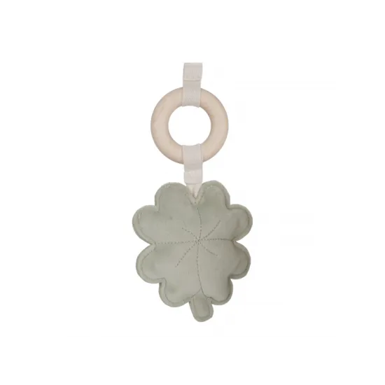 Dřevěná hrazdička Miffy Lucky Leaves s plyšovými hračkami ve tvaru králíčka Miffy a lístků, ideální pro rozvoj miminek