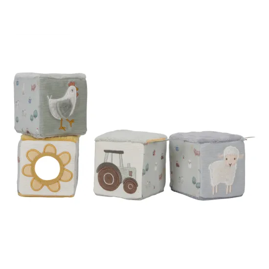 Plyšové kostky Farma