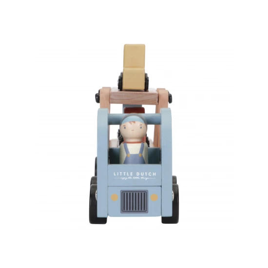 Dřevěný nákladní automobil se čtyřmi autíčky je tou pravou hračkou pro všechny malé řidiče. 