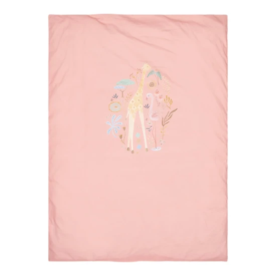 Povlečení 140x100 a 40x60 cm Pink Blooming Safari – Little Dutch TE10356047LD