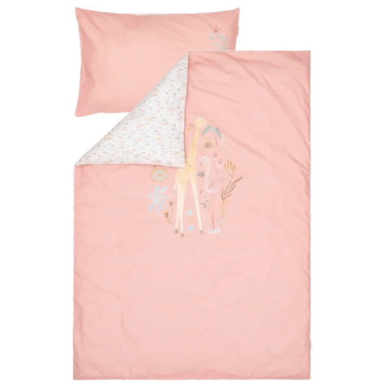 Povlečení 200x140 a 60x70 cm Pink Blooming Safari – Little Dutch TE10856047LD