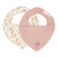 Podbradník bandana 2 ks Pink Blooming Safari Podbradník bandana 2 ks Pink Blooming Safari