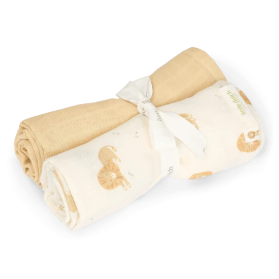 Pleny 70x70 cm lev Safari Friends 2 ks – Little Dutch TE51826047LD