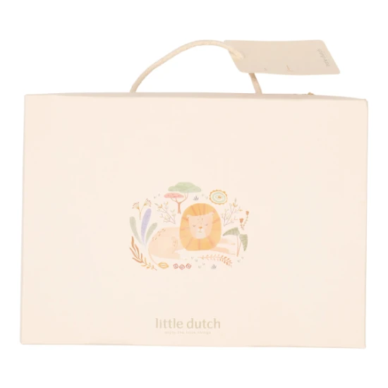 Dárková sada s osuškou lev Safari Friends – Little Dutch TE52226047LD