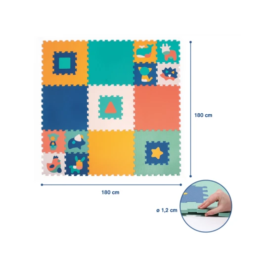 Puzzle pěnové 180x180cm Jumbo XXL Puzzle pěnové 180x180cm Jumbo XXL – Ludi 10014LU