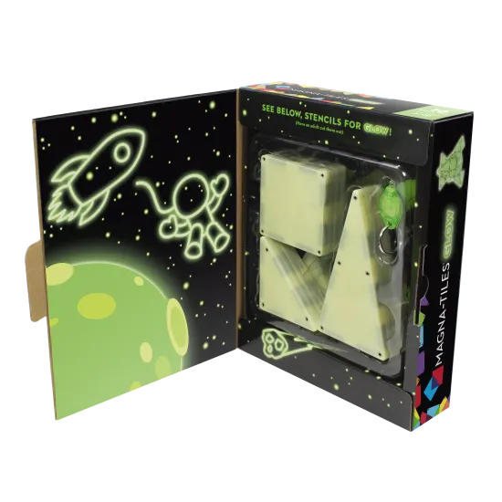 Originální magnetická stavebnice, která svítí ve tmě.