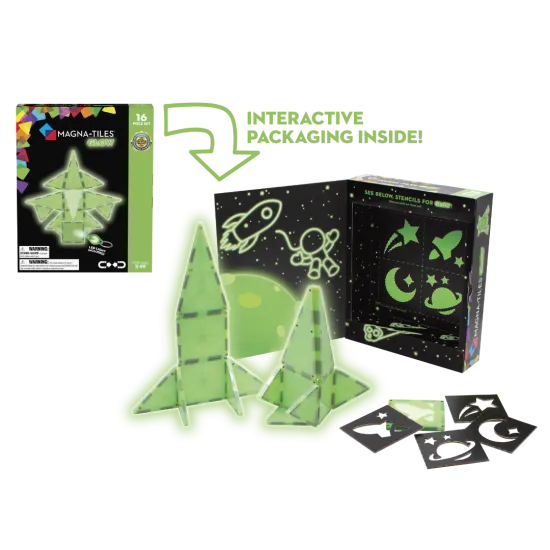 Originální magnetická stavebnice, která svítí ve tmě.