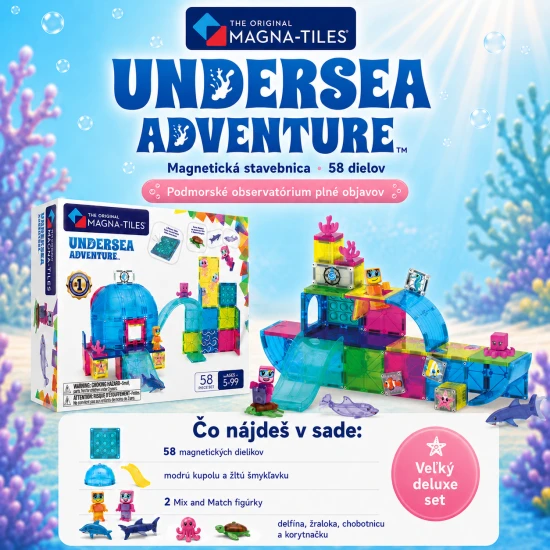 Magnetická stavebnice Undersea Adventure 58 dílků
