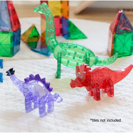 Magnetická sada pěti figurek dinosaurů od MAGNA-TILES.