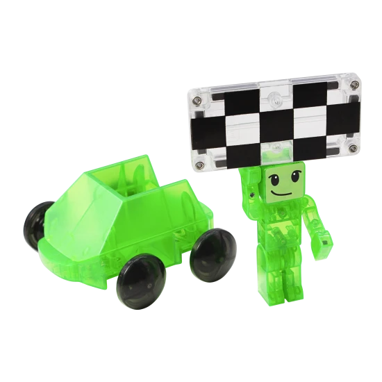 Magnetická stavebnice Downhill Duo 40 dílů. Skvělý dárek pro děti, které milují auta.