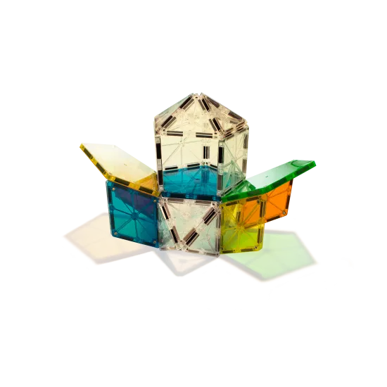 MAGNA-TILES Magnetická stavebnice Polygons 8 dílů Originální 8 dílná magnetická stavebnice MAGNA-TILES.