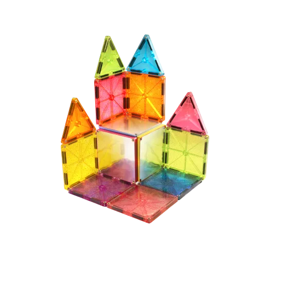 Vytvorte si trblietavé hrady a veže s MAGNA-TILES® Stardust.
