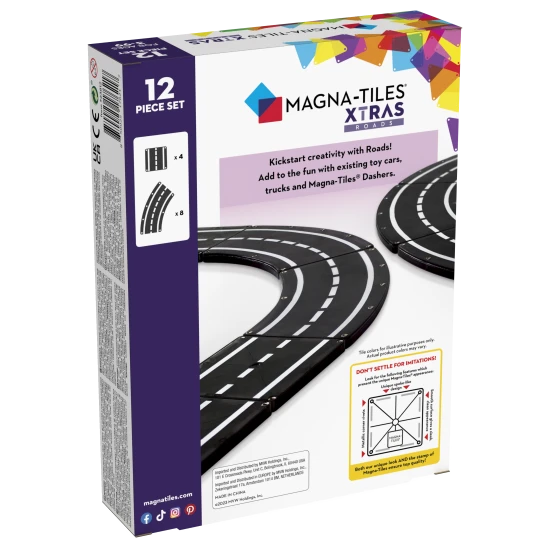 S magnetickou stavebnicí si vytvoříte různé typy cest.