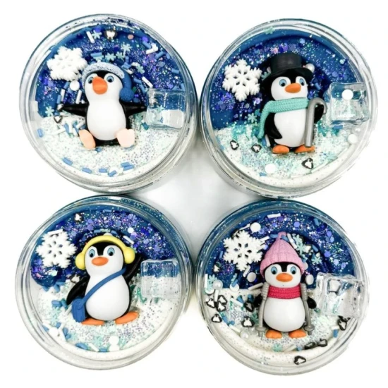 Mamolína Ahoj tučňáku! Mamolína Ahoj tučňáku – zimní domácí modelína s figurkou tučňáka