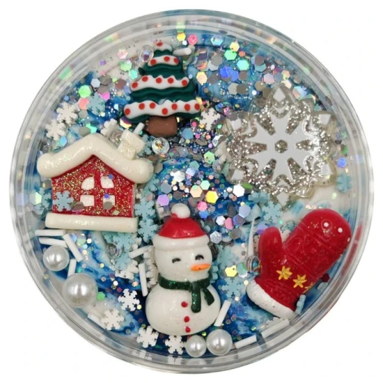 Mamolína Zasněžená krajina Mamolína Zasněžená krajina – domácí zimní modelína se zimními figurkami