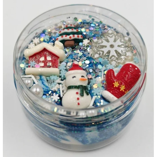 Mamolína Zasněžená krajina Mamolína Zasněžená krajina – domácí zimní modelína se zimními figurkami