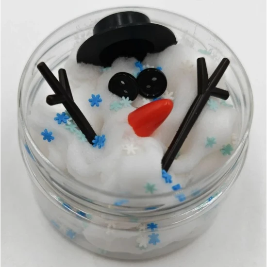 Slizáček hedvábný Postav si sněhuláka Slizáček hedvábný Postav si sněhuláka – hedvábný sliz s konfetami a dekoracemi