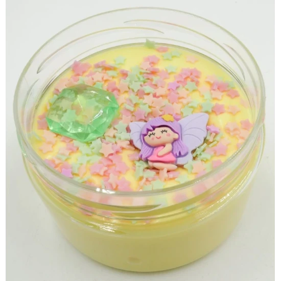 Pěnový sliz Slizáček Víla s konfetami, drahokamem a figurkou víly