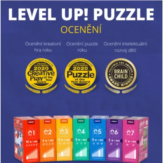 Kreativní puzzle Dinosauři od jednoduchých až po nejobtížnější.