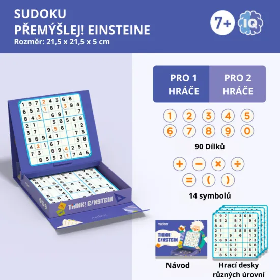 Hra sudoku Mysli Einsteine, level 05