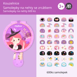 Nálepky na nehty se zrcátkem Kouzelnice Nálepky na nehty se zrcátkem Kouzelnice
