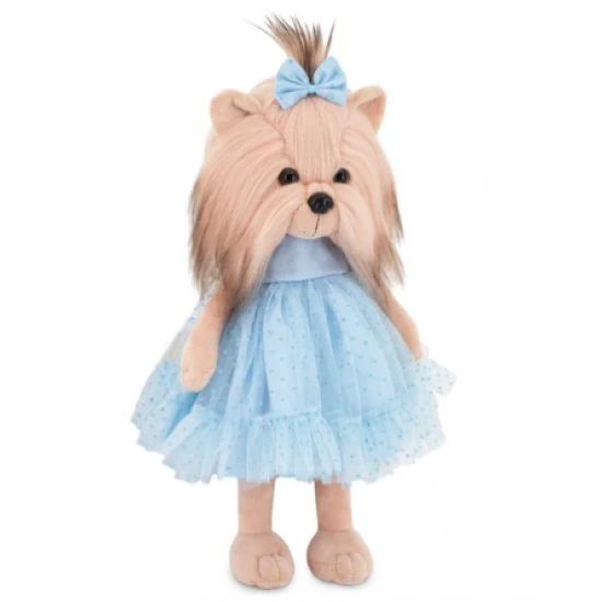Lucky Doggy oblečení pro pejska Blue Dream – jemné modré tylové šaty pro plyšového pejska