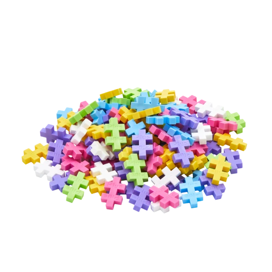 Plus-Plus Pastel – 100 pastelových dílků v tubusu, kreativní stavebnice pro děti