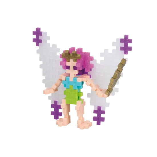 Plus-Plus Víla – 100 dílků v tubusu s návodem na sestavení pohádkové víly