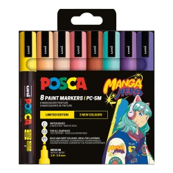 Popisovače POSCA 5M Manga Hero 8 ks Popisovače POSCA 5M Manga Hero 8 ks