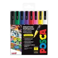 Akrylové fixy POSCA 3M základní barvy 8 ks