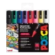 Sada popisovačů POSCA 5M se středním hrotem (1,8 - 2,5 mm) poskytuje syté barvy a vysokou hustotu, ideální pro umělce, amatéry i designéry pro vnitřní a venkovní použití.