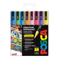 Akrylové fixy POSCA 3M třpytivé barvy 8 ks