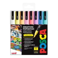 Akrylové fixy POSCA 3M pastelové barvy 8 ks