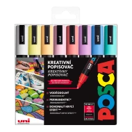 Akrylové fixy POSCA 5M pastelové barvy 8 ks