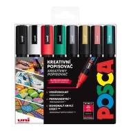 Akrylové fixy POSCA 5M Christmas 8 ks