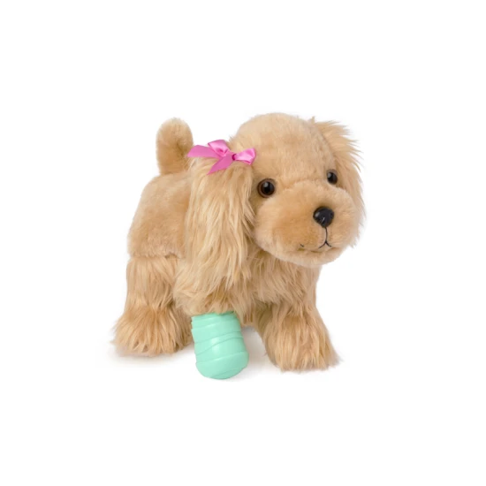 Roztomilý kokršpaněl v kabelce s veterinářskou sadou