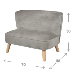 Dětská pohovka Lil Sofa Šedá