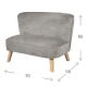 Dětská pohovka Lil Sofa Šedá