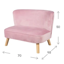 Dětská pohovka Lil Sofa Růžová