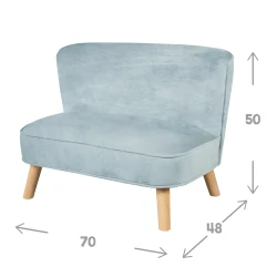 Dětská pohovka Lil Sofa Světle modrá