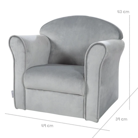Dětské křeslo Lil Sofa s články Šedé