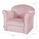 Dětské křeslo Lil Sofa s články Růžové