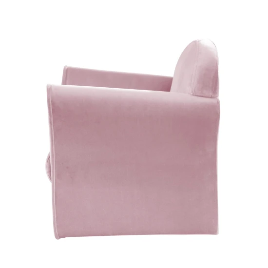 Dětské křeslo Lil Sofa s články Růžové