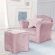 Dětské křeslo Lil Sofa s články Růžové