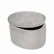 Dětský taburet s úložným místem Lil Sofa Šedý