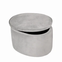 Dětský taburet s úložným místem Lil Sofa Šedý