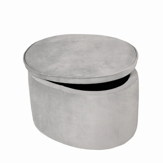Dětský taburet s úložným místem Lil Sofa Šedý