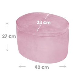 Dětský taburet s úložným místem Lil Sofa Růžový