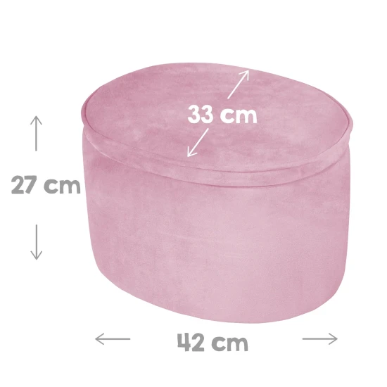Dětský taburet s úložným místem Lil Sofa Růžový