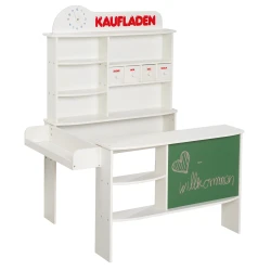 Dětský dřevěný obchůdek s tabulí Bílá